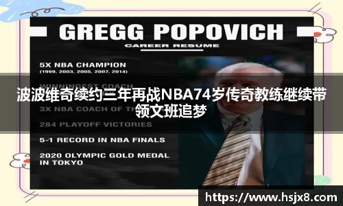 波波维奇续约三年再战NBA74岁传奇教练继续带领文班追梦