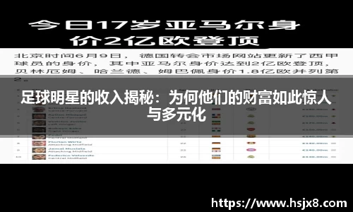 足球明星的收入揭秘：为何他们的财富如此惊人与多元化